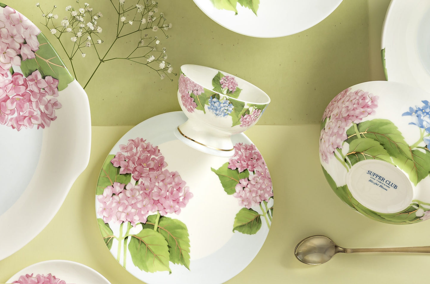 Blissful Bloom Snack Plate - Set of 4