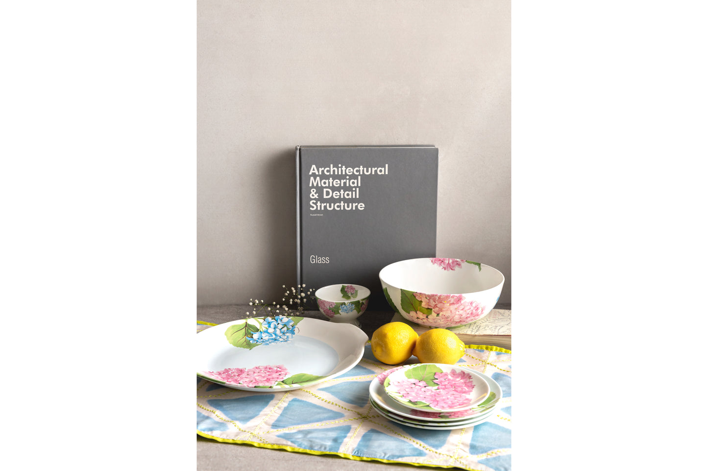 Supper Club x Two Up Two Down Blissful Bloom Table Runner Triangles
